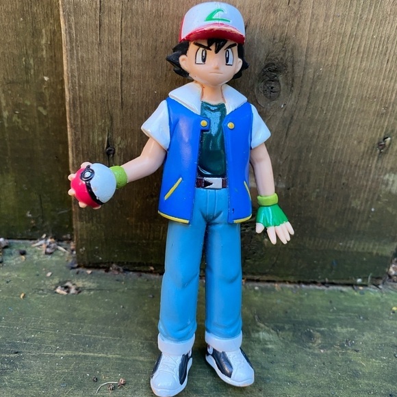 Vintage 1998 Pokémon Ash Ketchum Action Figure TOMY TOYS - Picture 1 of 5